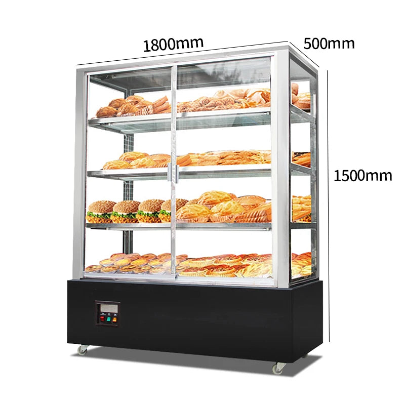 1.2m insulated cabinet vertical hot crisp cabinet commercial food heating display cabinet cooked food bread tart cabinet