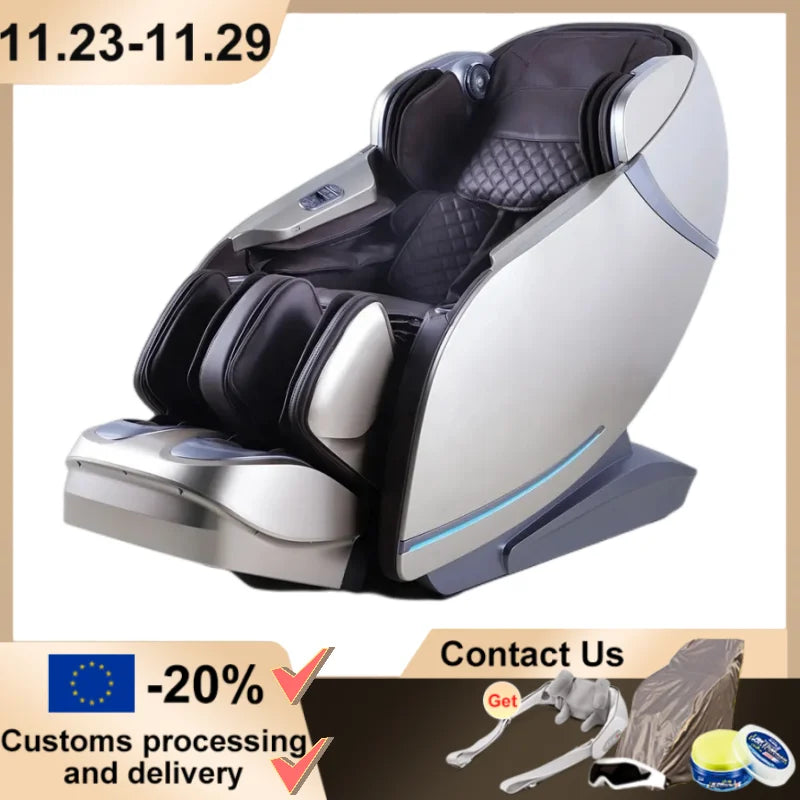 10 Years Warranty Luxury Smart Full-Body Zero-Gravity Shiatsu Massage Chair Airbag Surround Bluetooth Audio Sofa Advanced