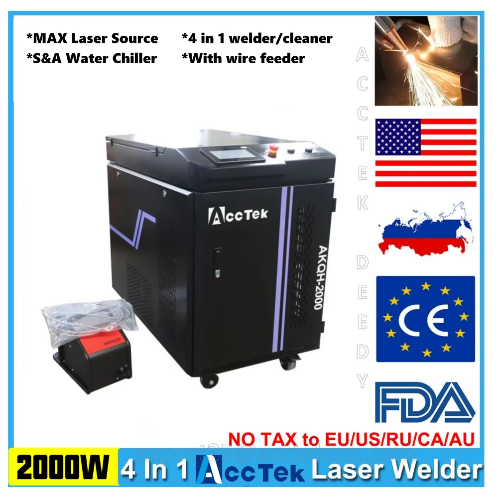 1000W 1500W 2000W 3000W Handheld Fiber Laser Welding Machine Welding Equipment Laser Soldering With Auto Wire Feeder