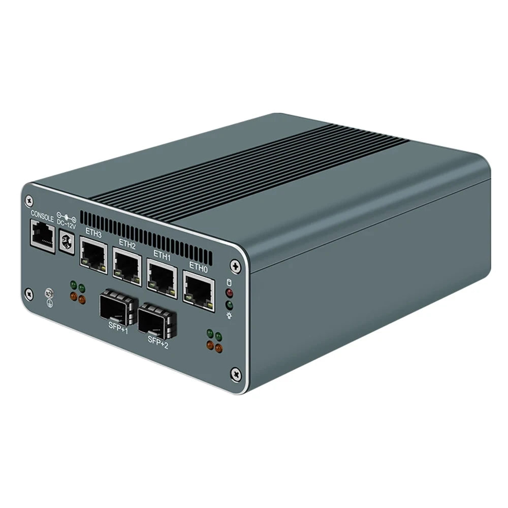 13th Gen Firewall Router Intel i7 1355U i5 1335U 2*10G SFP+ Optical 4x i226-V 2.5G Mini PC 2*DDR5 2*SATA 4*4K Proxmox Host