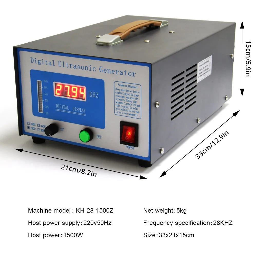 1500W Ultrasonic Plastic Welding Machine Plastic Spot Welder Ultrasonic Welding Equipment Mash Welder Tool Custom Welding Head