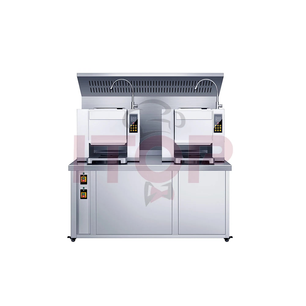 15L Automatic 4500W Big Capacity Multifunctional Cooking Machine Intelligent Cooking Robot Fried Rice Machine