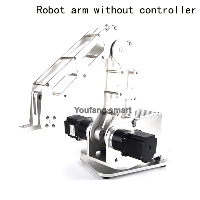 2.5kg Load 3-Axis Mechanical Robot Arm with Stepper Motor Aluminum Alloy Industrial Robot Arm Compatible Suction Cups/Claw/Clamp