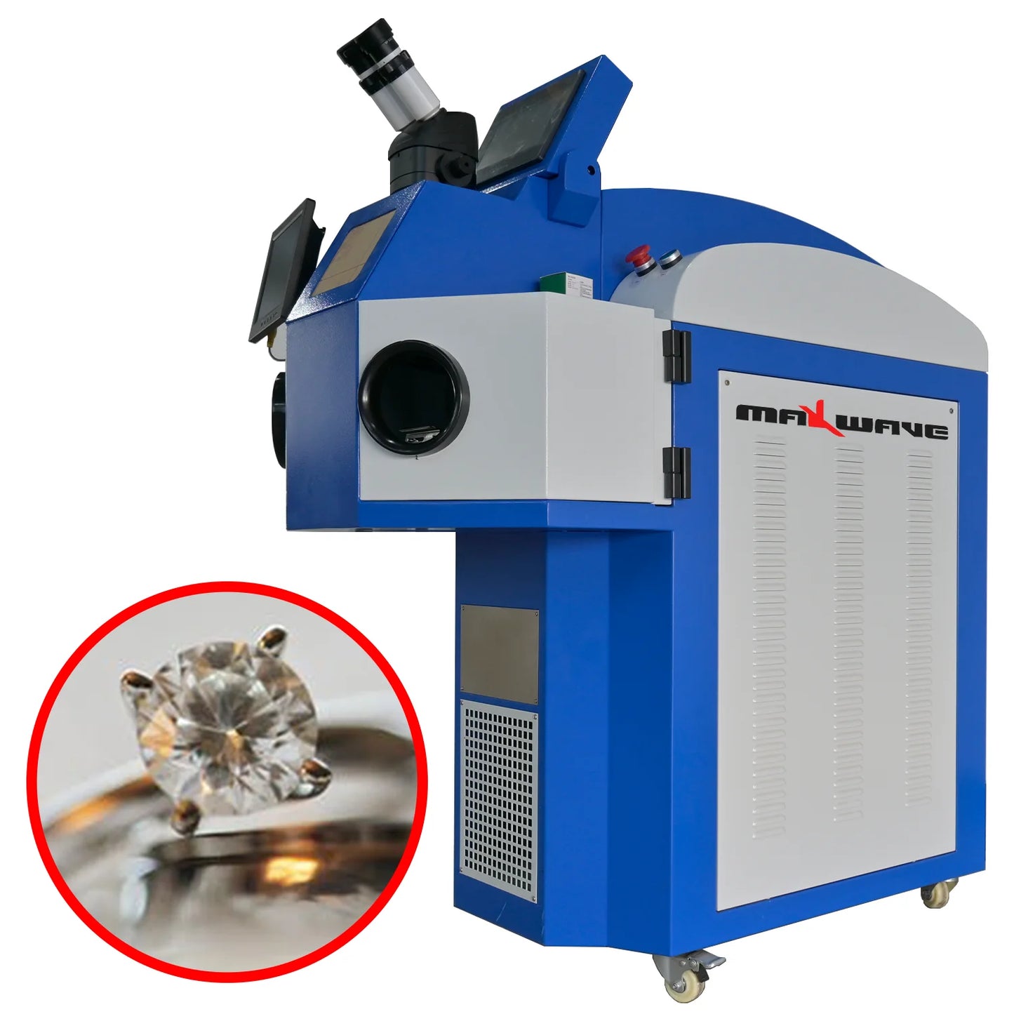 200W Stand Type Micro Jewelry Laser Welding Machine with External Water Cooler lab equipment dental gold necklace welders