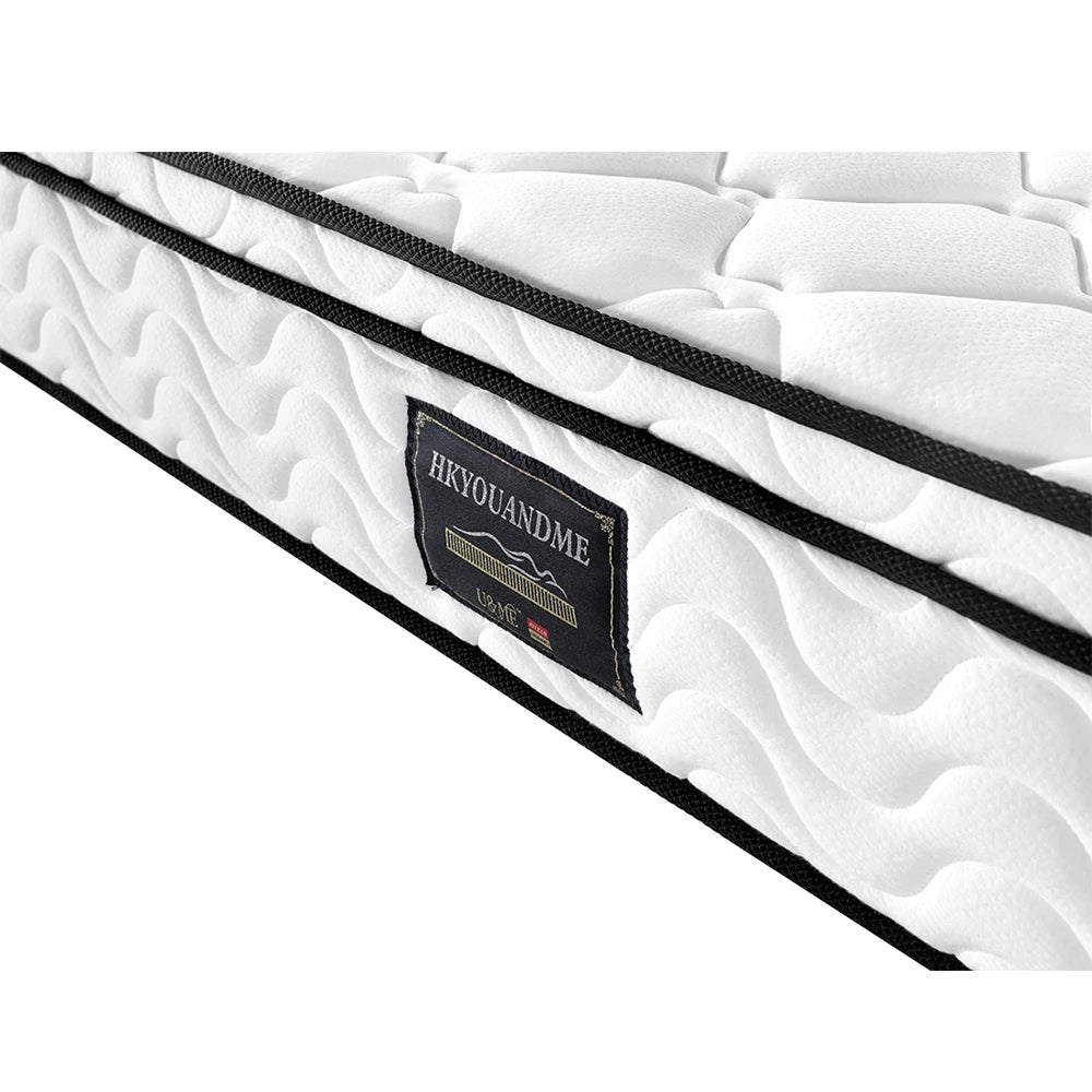 2020 HOT SALE Hybrid knitted fabric topper Pocket spring mattress gel Memory foam Latex HD foam mattress