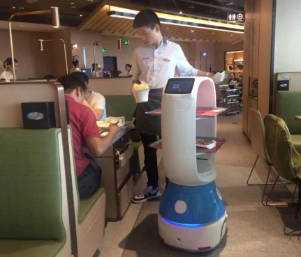 2020 Most Welcomed Leeno Customized Intelligent Food Delivery Smart Robot for Restaurant
