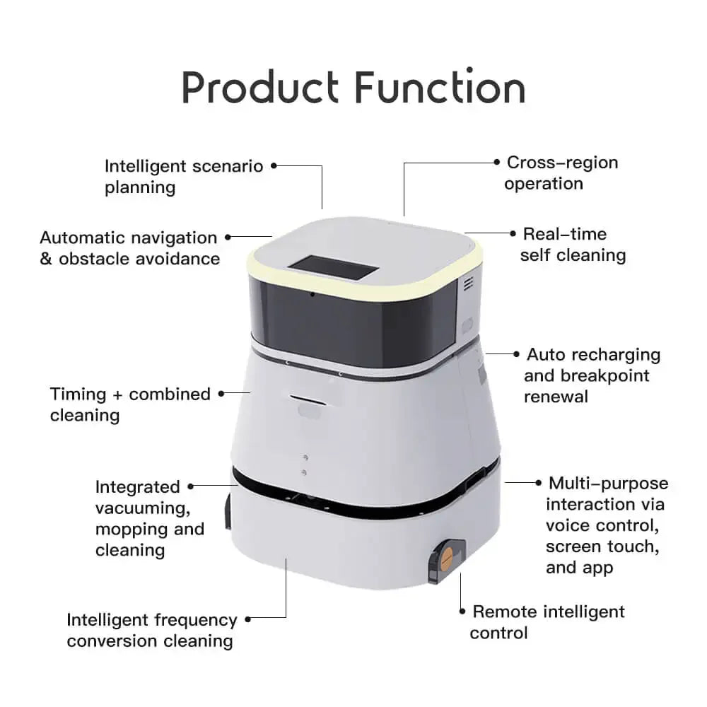 2022 New Arrival UBTECH Autonomous Navigation Service mopping robot floor cleaning Intelligent Commercial Cleaning