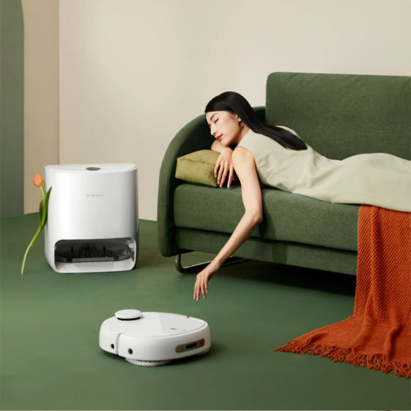 2022 New Youpin J2 Cloud Whale Sweeping Robot Sweeping and Mopping Washes Mop By Itself Automatically Goes Up and Down Intellig