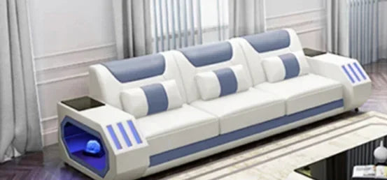 2022 Set di divani componibili in pelle intelligente dlusso moderno alta qualità Set divani per mobili da soggiorno