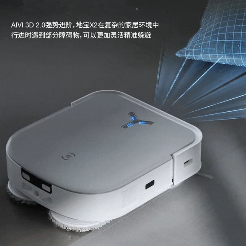 2023 New Ecovacs Vacuum Cleaner Robot X2/X2 Pro 8000Pa Intelligent Household Fully Automatic Sweeping and Dragging Integration