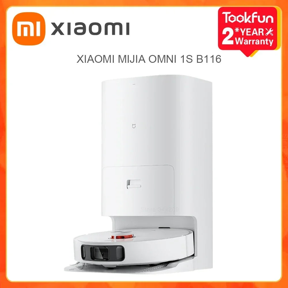 2024 XIAOMI MIJIA Omni 1S B116 Robot Vacuum Cleaners Mop Self Cleaning Empty Dock Home Dirt Disposal Machine Dust Collection