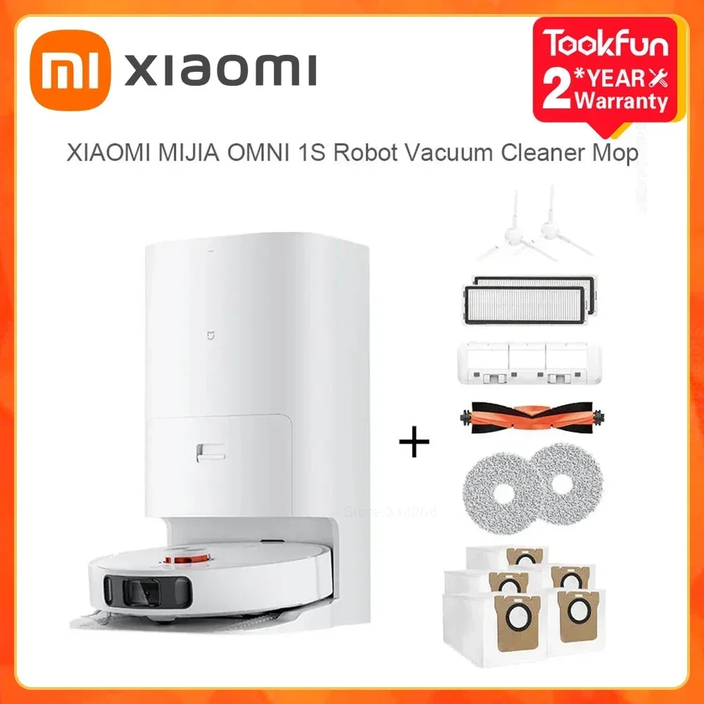 2024 XIAOMI MIJIA Omni 1S B116 Robot Vacuum Cleaners Mop Self Cleaning Empty Dock Home Dirt Disposal Machine Dust Collection