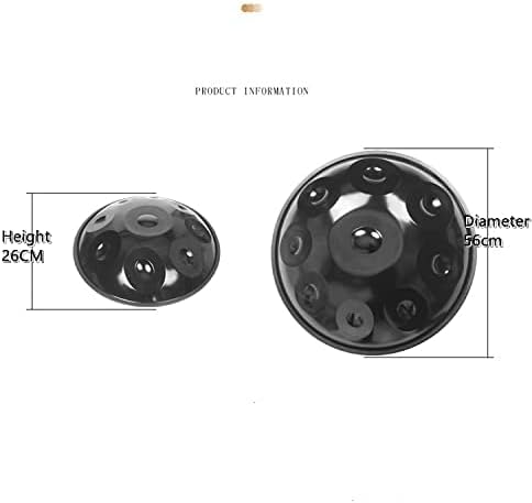 ANTNX handpan ,D minor D3, A3, bB3, C4, D4, E4, F4, G4, A4, with shelf, backpack, cloth, maintenance oil, hammer(Nine tones)