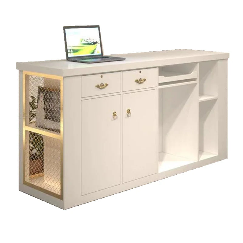 3Retro industrial style cashier counter bar barbecue shop wrought iron bar restaurant gym front desk reception counter corner