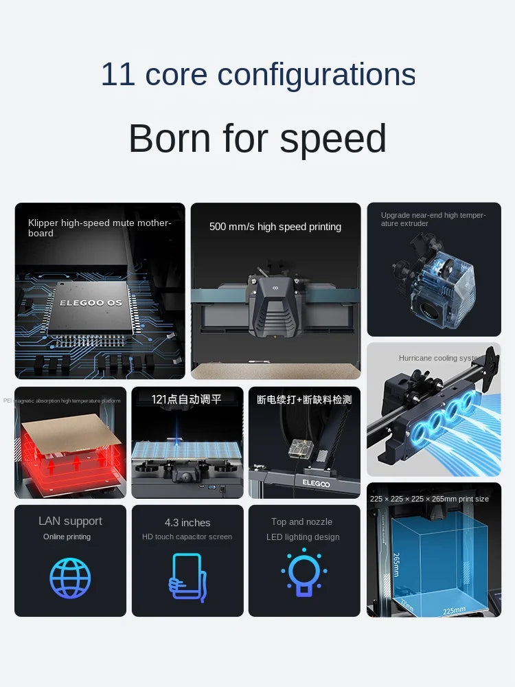 3d printer fdm desktop grade home high precision industrial kids toys custom model diy kit