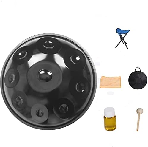 ANTNX handpan ,D minor D3, A3, bB3, C4, D4, E4, F4, G4, A4, with shelf, backpack, cloth, maintenance oil, hammer(Nine tones)