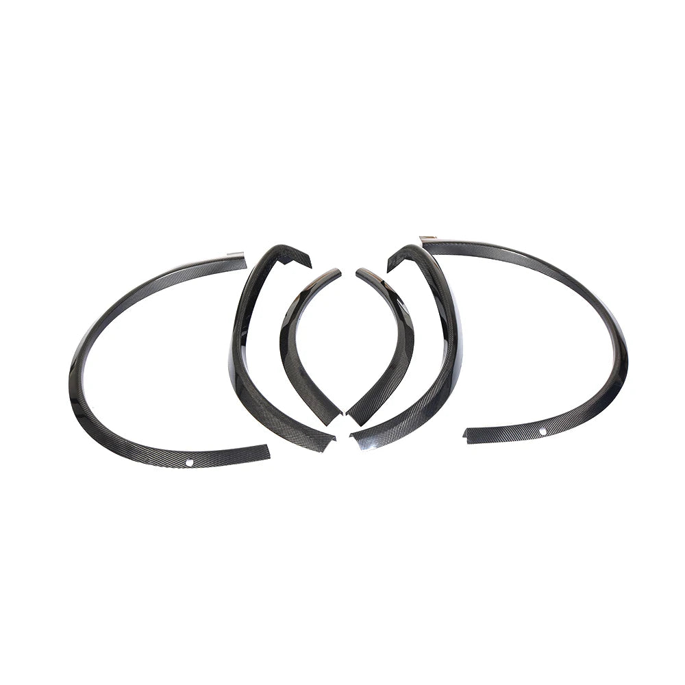 4pcs/set Carbon Fiber Wheel Eyebrow Arch Trim for Model X 2016 2017 2018