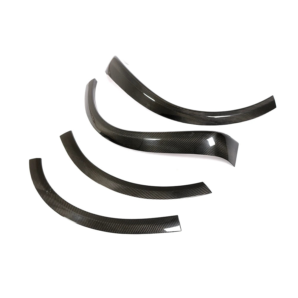 4pcs/set Carbon Fiber Wheel Eyebrow Arch Trim for Model X 2016 2017 2018