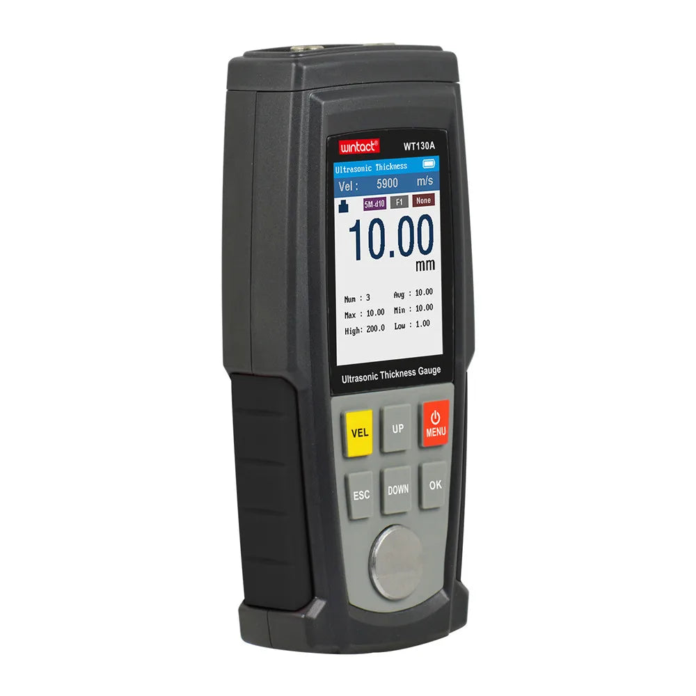 5PCS WT130A WINTACT Ultrasonic Thickness Gauge Meter Digital Width Measuring Instruments 1.00-300.0mm High Precision Thick Gauge