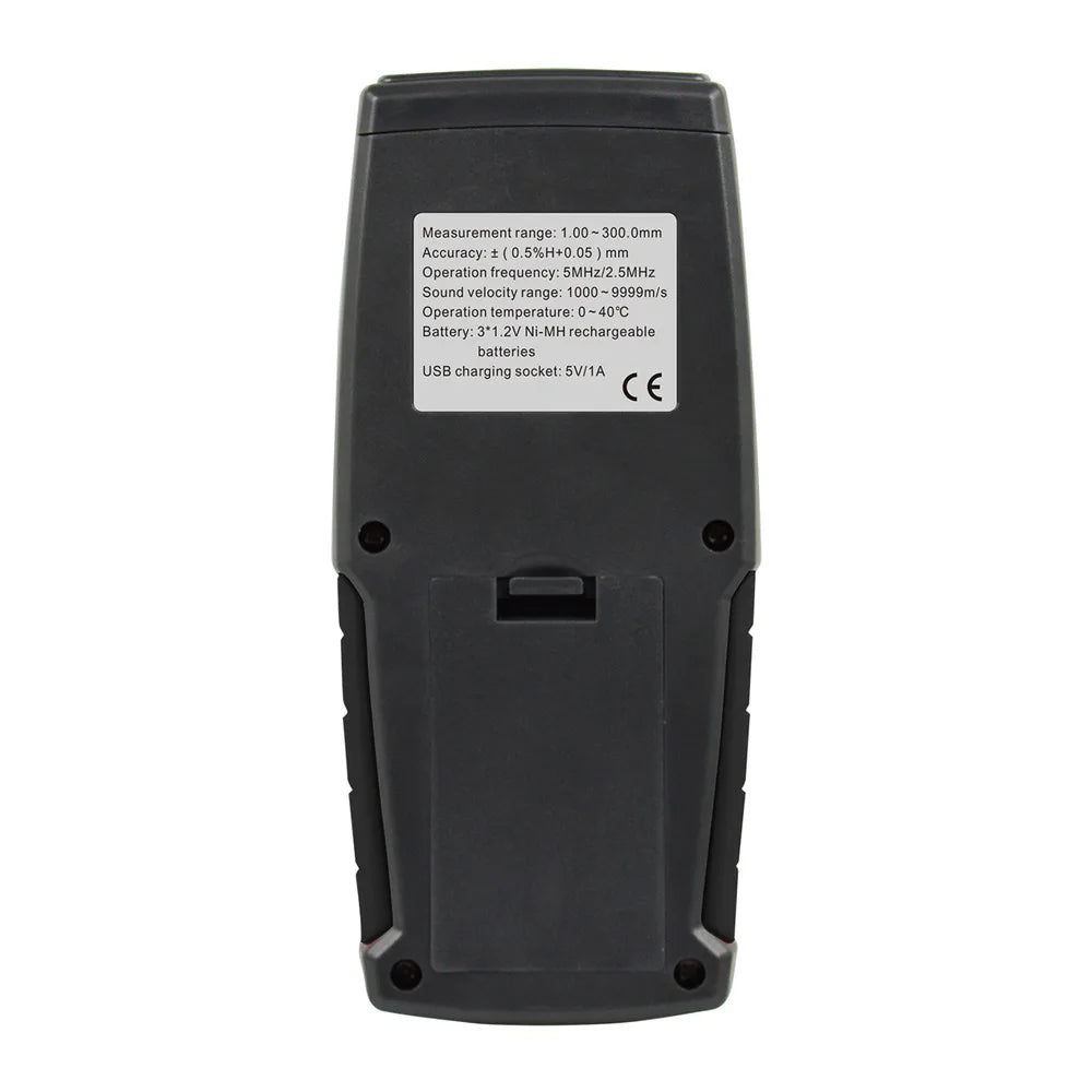 5PCS WT130A WINTACT Ultrasonic Thickness Gauge Meter Digital Width Measuring Instruments 1.00-300.0mm High Precision Thick Gauge
