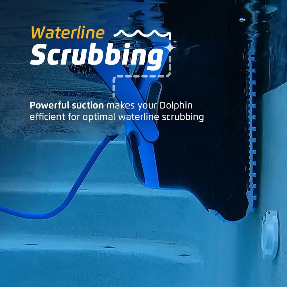 Dolphin Nautilus CC Supreme Wi-Fi Robotic Pool Vacuum Cleaner up to 50 FT - Waterline Scrubber Brush