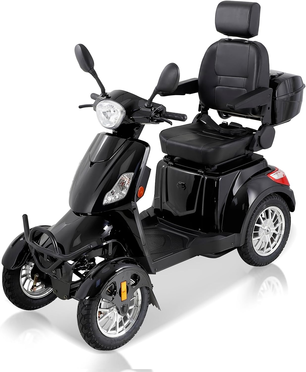800W Heavy Duty Mobility Scooters for Seniors & Adults 500lbs Capacity - All Terrain Electric Powered Scooter - Fast Mobility Scooter for Travel, Elderly w/ 360 Swivel Seat