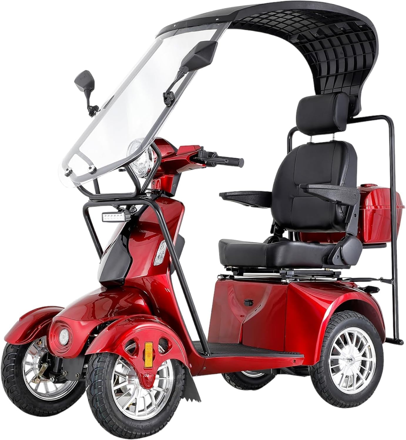 800W Heavy Duty Mobility Scooters for Seniors & Adults 500lbs Capacity - All Terrain Electric Powered Scooter - Fast Mobility Scooter for Travel, Elderly w/ 360 Swivel Seat
