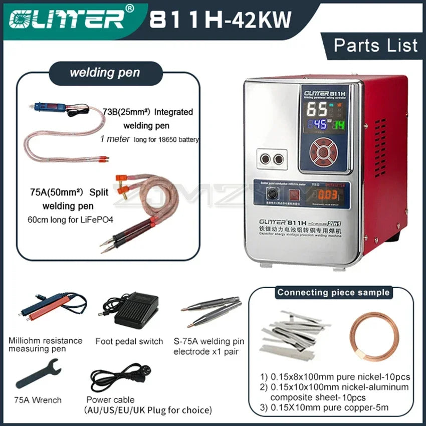811H Iron Lithium Power Battery Aluminum to Copper Battery Spot Welding Machine Large Unit Aluminum to Nickel Welding Equipment