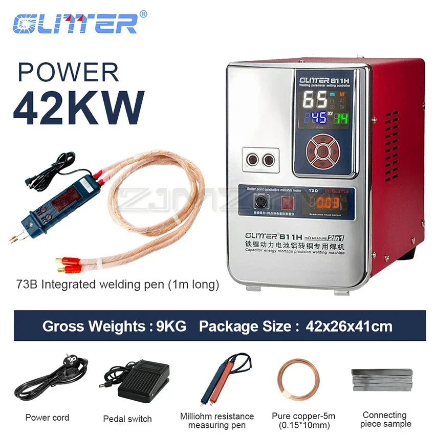 811H Iron Lithium Power Battery Aluminum to Copper Battery Spot Welding Machine Large Unit Aluminum to Nickel Welding Equipment