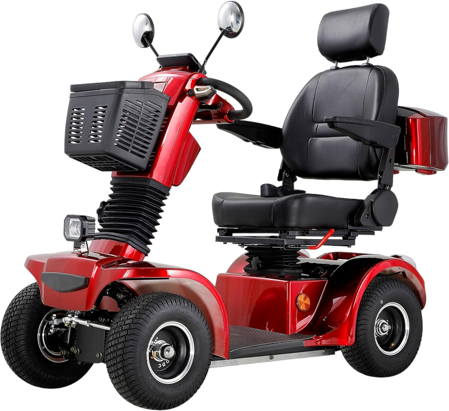 800W Heavy Duty Mobility Scooters for Seniors & Adults 500lbs Capacity - All Terrain Electric Powered Scooter - Fast Mobility Scooter for Travel, Elderly w/ 360 Swivel Seat