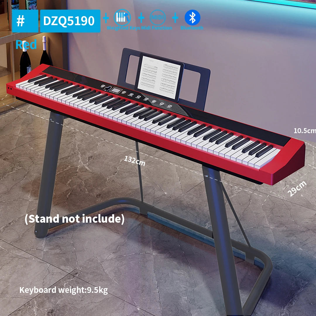 88 Hammer Weighted Keys Musical Keyboard Professional Midi Controller Electronic Piano Music Synthesizer Digital Instruments