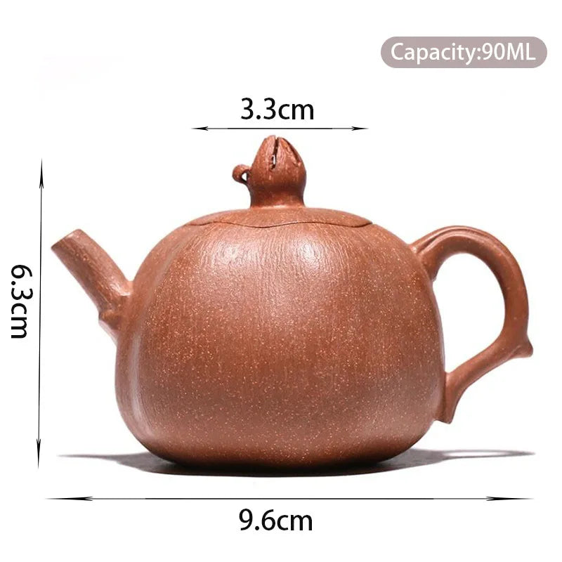90ml High-end Yixing Purple Clay Teapots Famous Handmade Tea Pot Raw Ore Beauty Kettle Chinese Zisha Tea Set Collection Gifts
