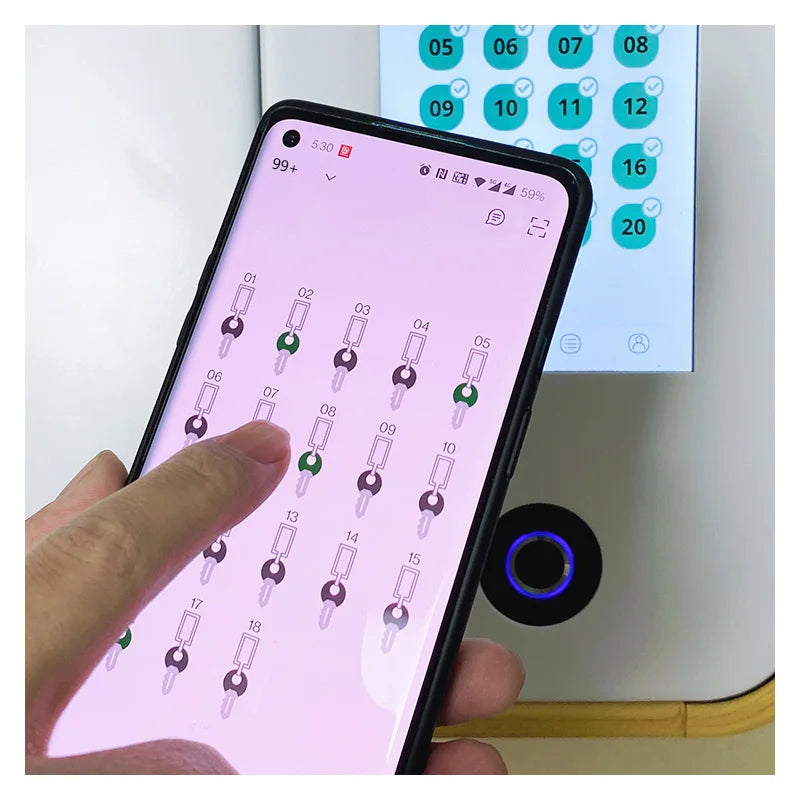 99Plus Car Key Safe Management System Box Metal Key Box China Made Intelligent Security Key Holder Cabinet