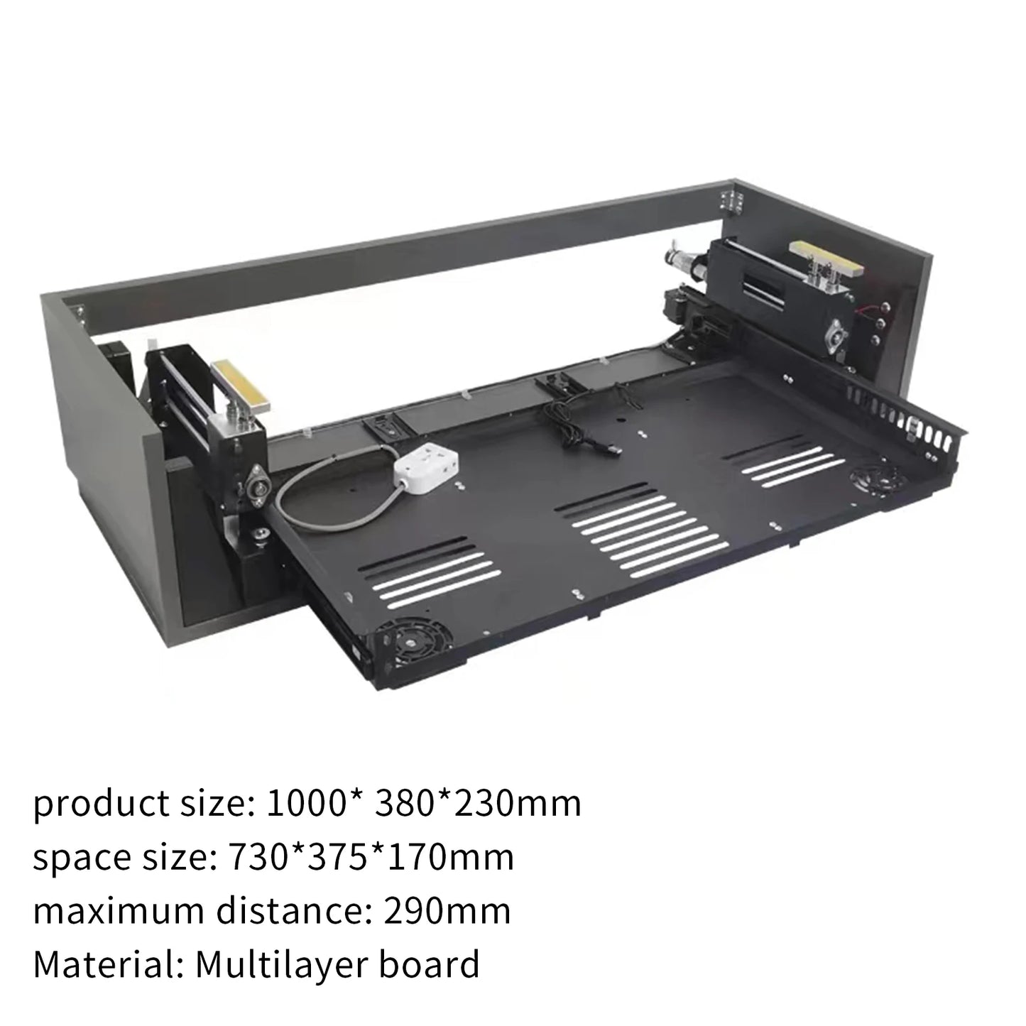 2024 New UST Projector TV Cabinet Ultra Short Throw Laser Remote Motorized Projector Cabinet for Home Theater