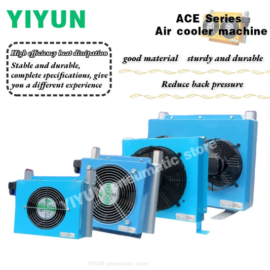ACE2,ACE3,ACE4,ACE5,ACE6,ACE7,ACE8,ACE9,ACE10-M1,M2 YIYUN pneumatic component Air cooler machine ACE series