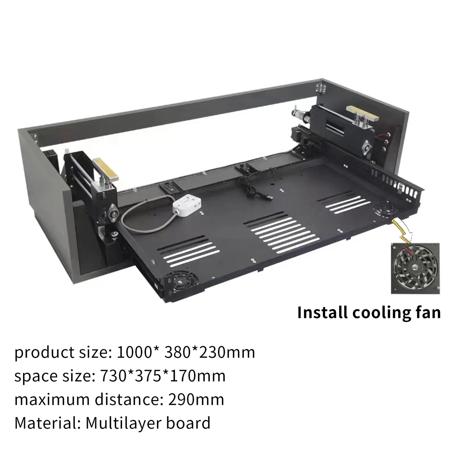 2024 New UST Projector TV Cabinet Ultra Short Throw Laser Remote Motorized Projector Cabinet for Home Theater