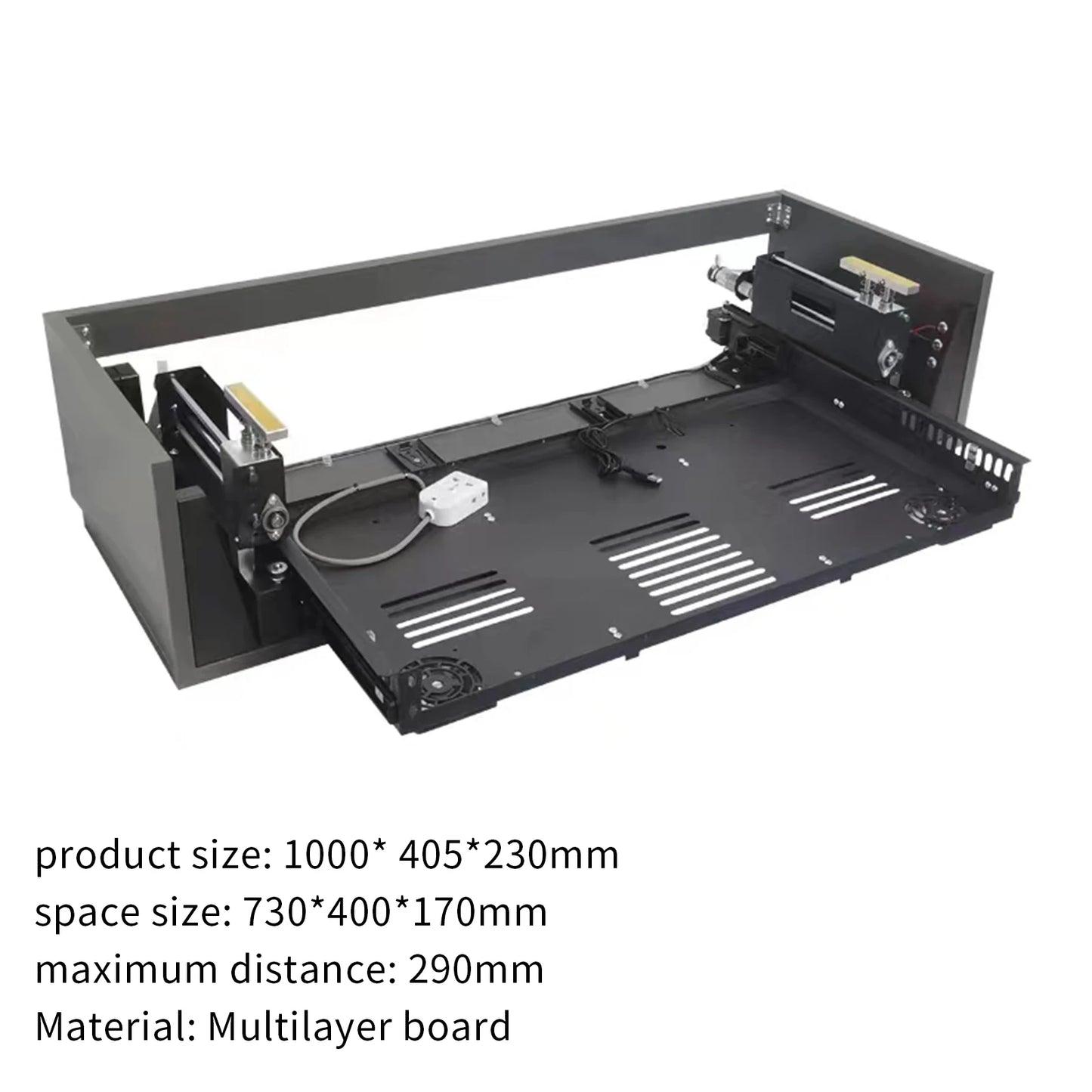 2024 New UST Projector TV Cabinet Ultra Short Throw Laser Remote Motorized Projector Cabinet for Home Theater