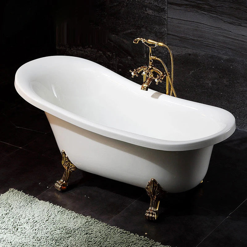 Acrylic bathroom European-style imperial concubine bathtub household double-layer thermal insulation small bathtub independent b