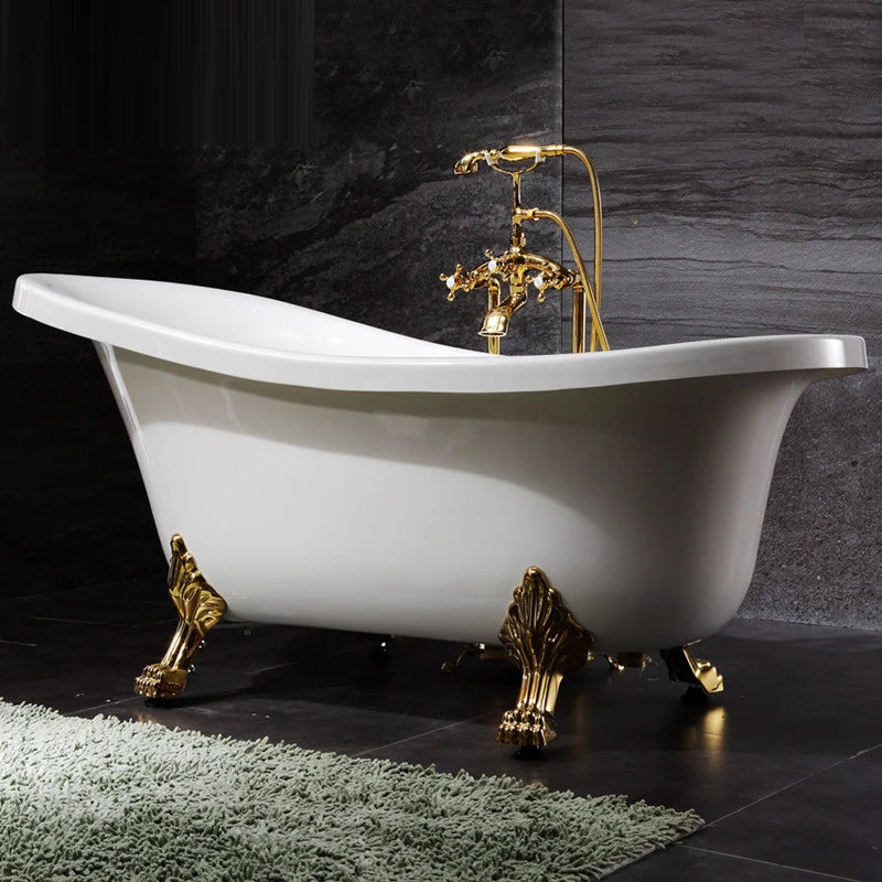 Acrylic bathroom European-style imperial concubine bathtub household double-layer thermal insulation small bathtub independent b