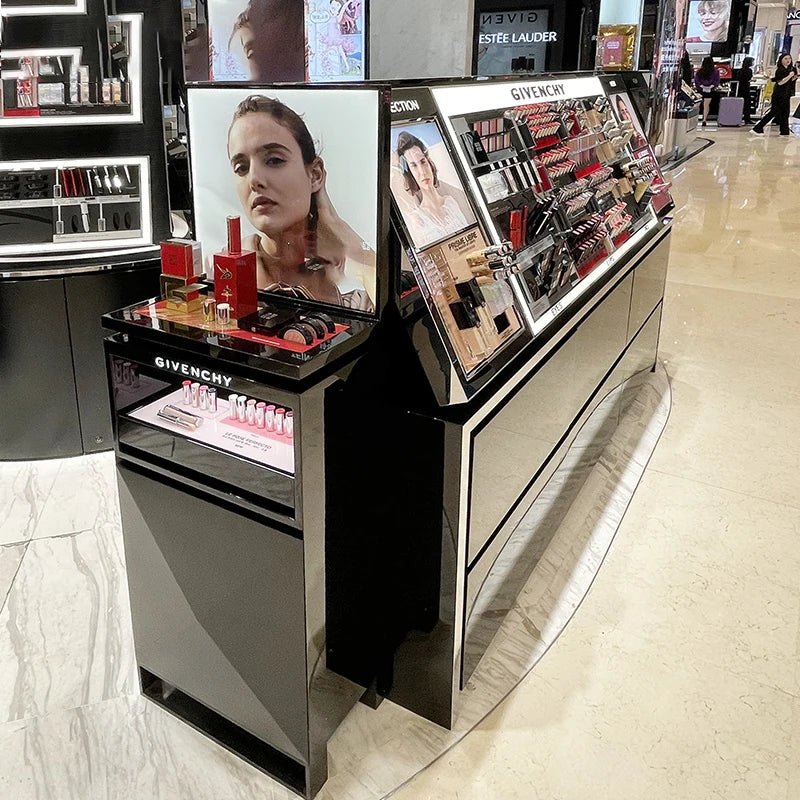 Acrylic cosmetics display shelf display cabinet cosmetics lipstick storage shelf perfume beauty display cabinet