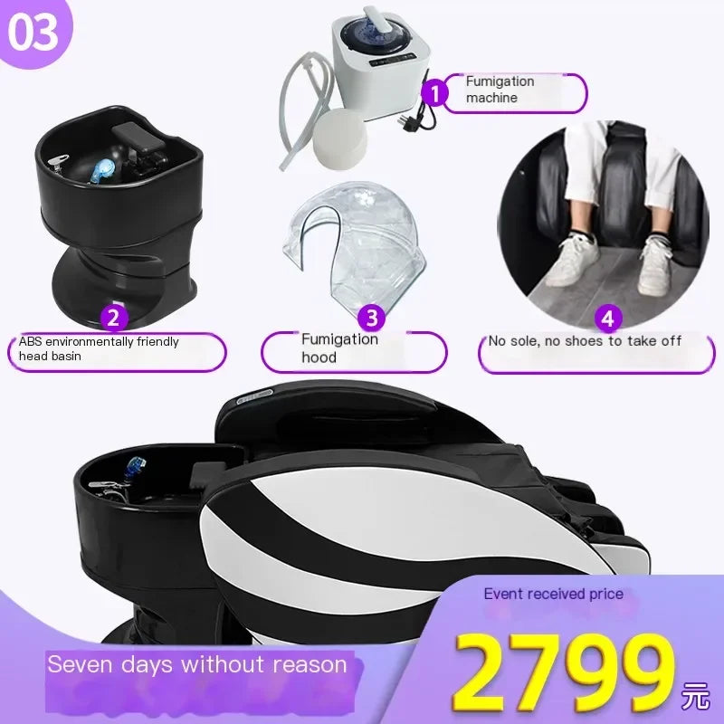 Adjust Smart Shampo Chair Massage Luxury Artifact Shower Head Hair Wash Bed Ergonomics Therapy Shampouineuse Furniture MQ50XF