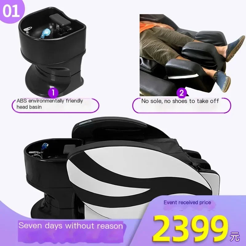 Adjust Smart Shampo Chair Massage Luxury Artifact Shower Head Hair Wash Bed Ergonomics Therapy Shampouineuse Furniture MQ50XF