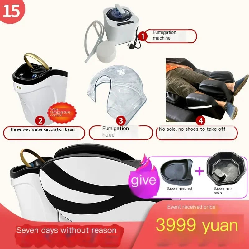 Adjust Smart Shampo Chair Massage Luxury Artifact Shower Head Hair Wash Bed Ergonomics Therapy Shampouineuse Furniture MQ50XF