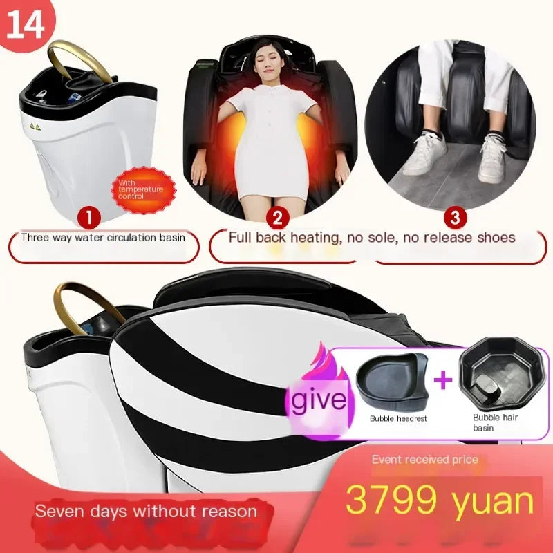 Adjust Smart Shampo Chair Massage Luxury Artifact Shower Head Hair Wash Bed Ergonomics Therapy Shampouineuse Furniture MQ50XF