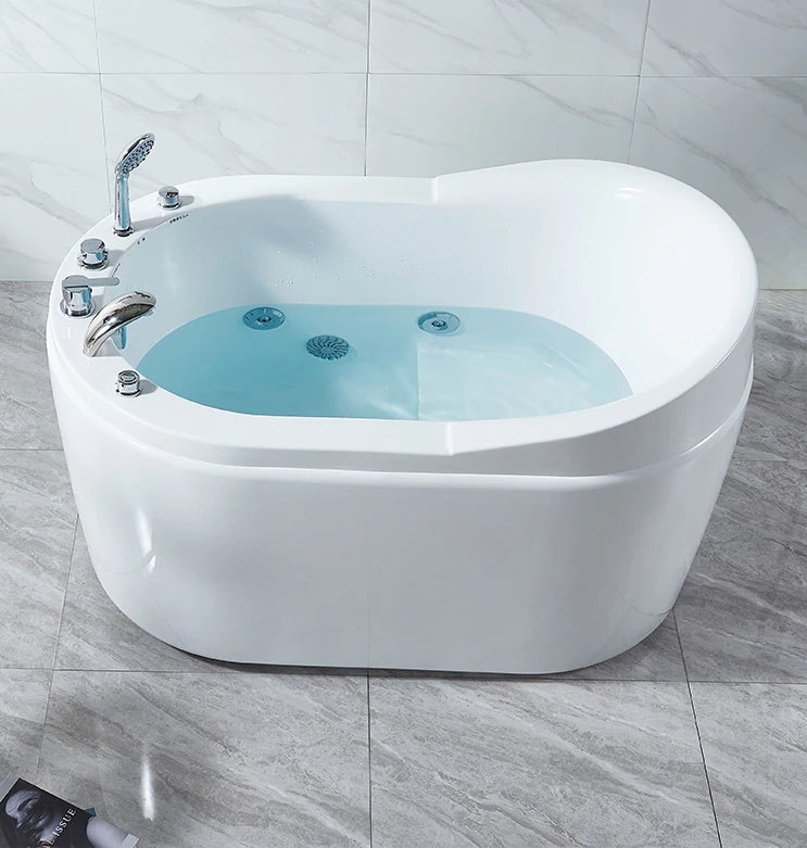 Adult home freestanding deep soak with seat acrylic Jacuzzi