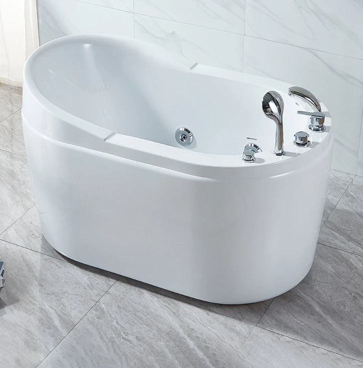 Adult home freestanding deep soak with seat acrylic Jacuzzi