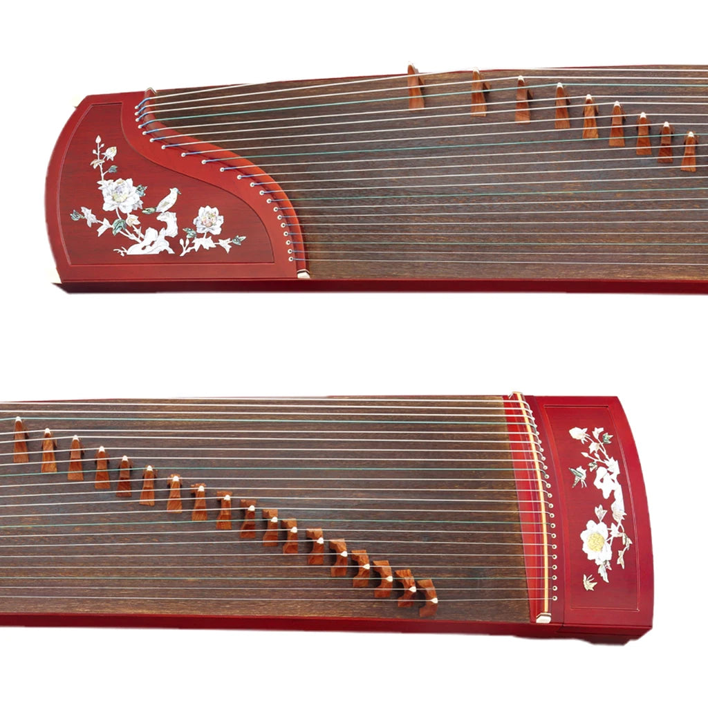 Advanced Guzheng Instrument Bird And Flower Carved 21 Strings Chinese Guzheng Chinese Koto Harp Full Accessories Guzheng SET