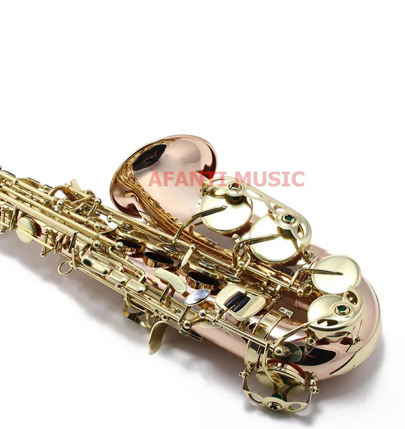 Afanti Music Eb tone / Phosphor Bronze Copper / Gold finish Alto Saxophone (ASE-325)