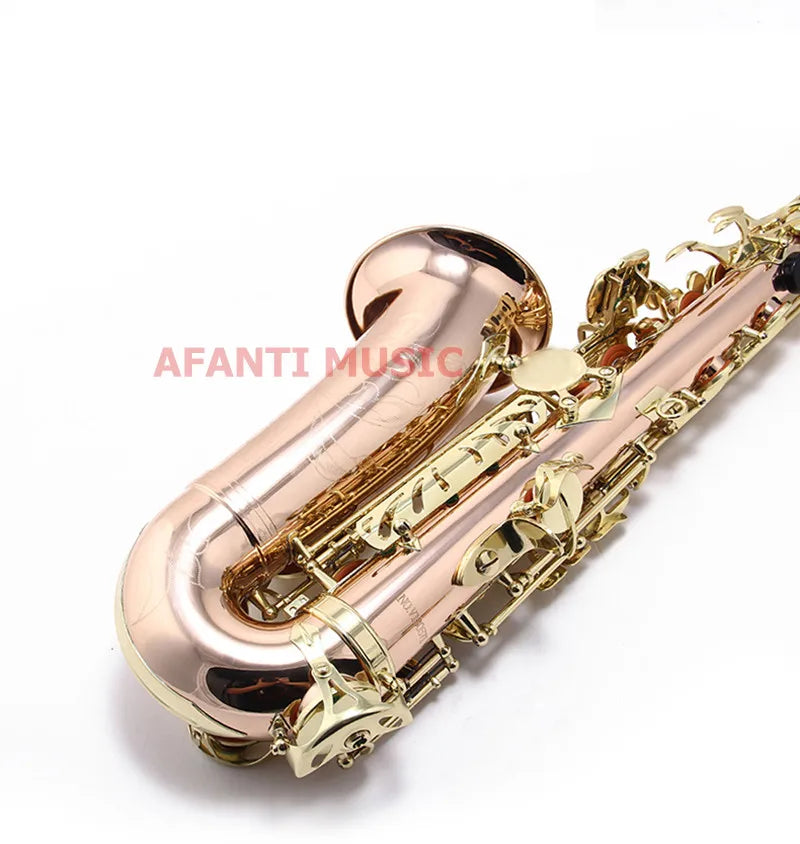 Afanti Music Eb tone / Phosphor Bronze Copper / Gold finish Alto Saxophone (ASE-325)