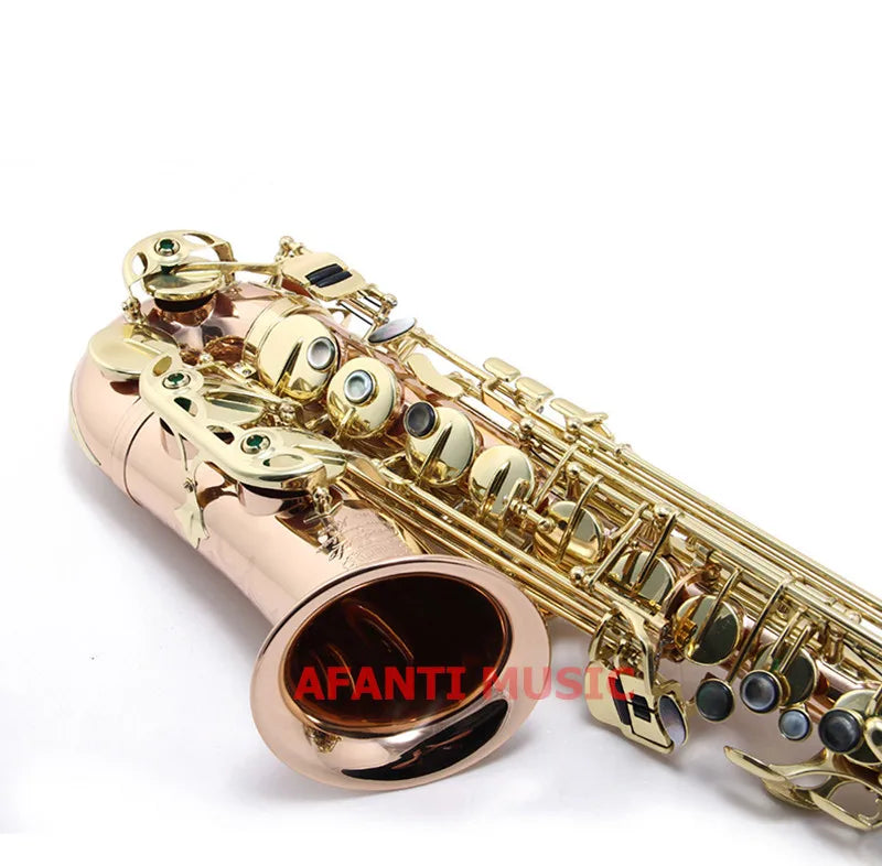 Afanti Music Eb tone / Phosphor Bronze Copper / Gold finish Alto Saxophone (ASE-325)